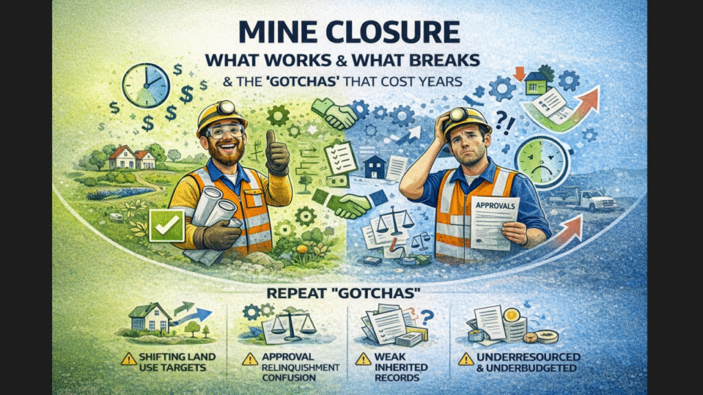 Mine Closure, Unfiltered: What Works, What Breaks, and the “Gotchas” That Keep Costing Years