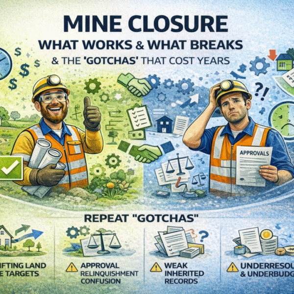 Mine Closure, Unfiltered: What Works, What Breaks, and the “Gotchas” That Keep Costing Years