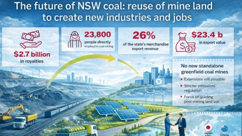 NSW’s coal future to 2050: certainty, continued demand and the opportunity in mine land reuse